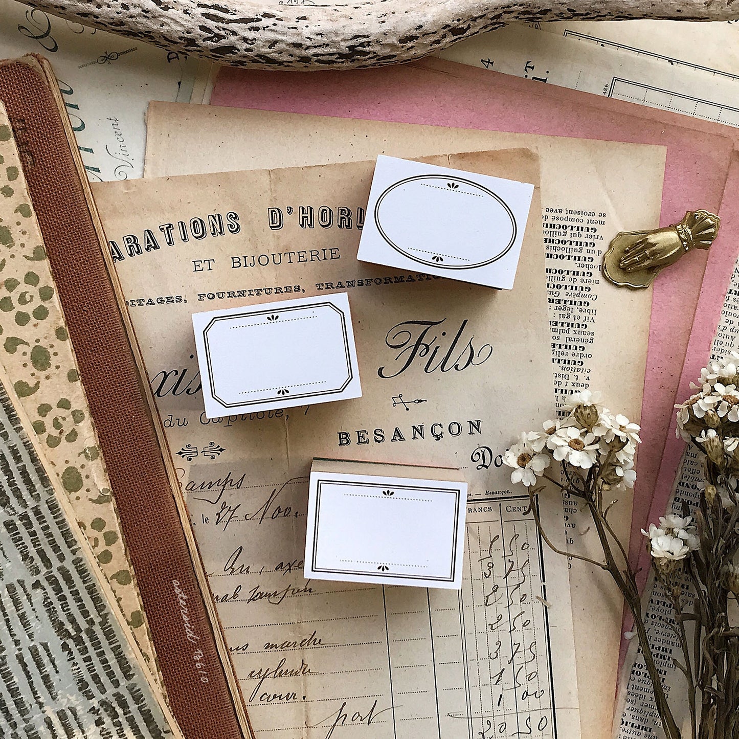 Classic Label No.1 – No.3 Rubber Stamps