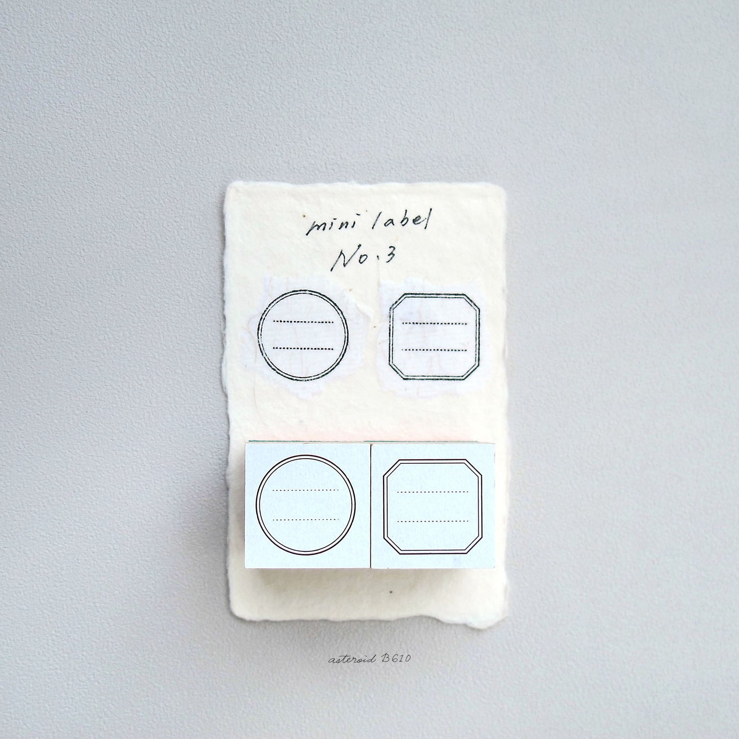 Mini Label No.1 – No.3 Rubber Stamp Sets
