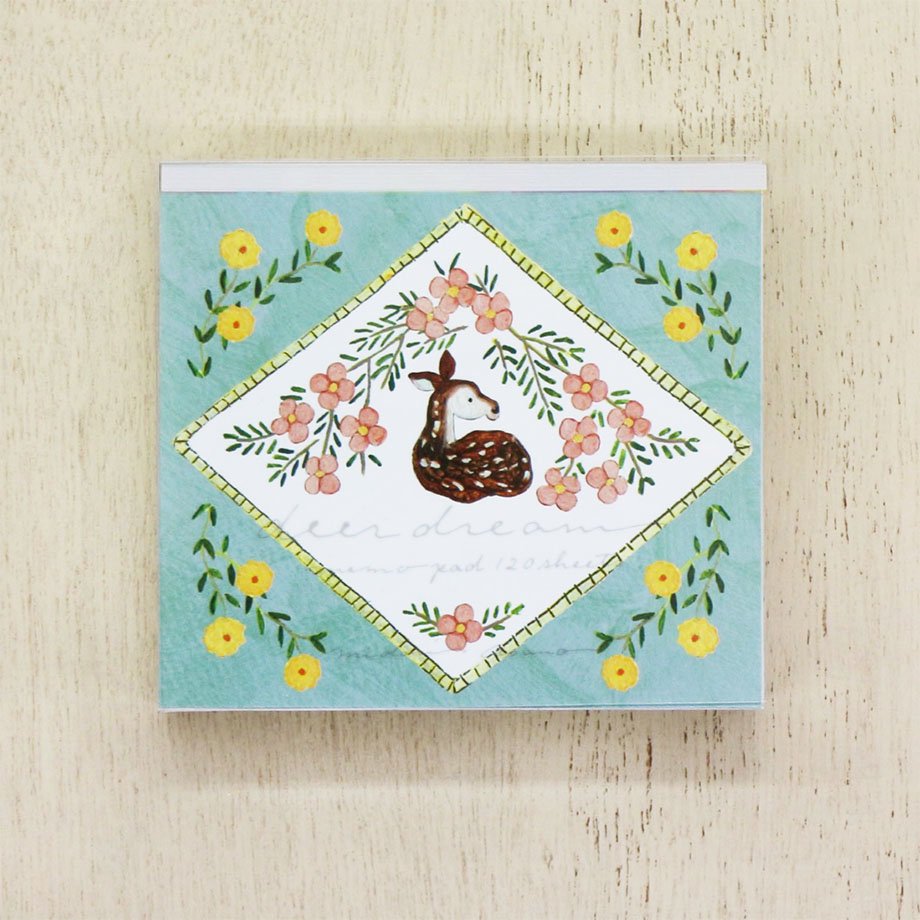 Midori Asano deer dream Memo Block