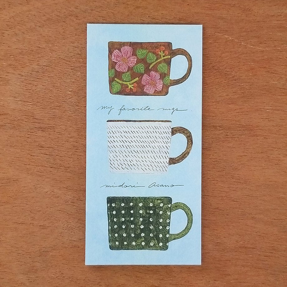 Midori Asano my favourite mugs Notepad