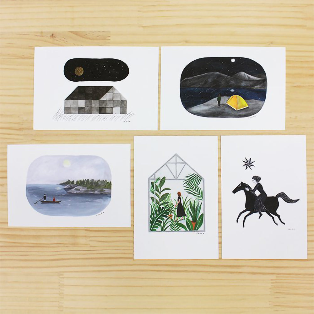 Nishi Shuku Silence Postcard Pad