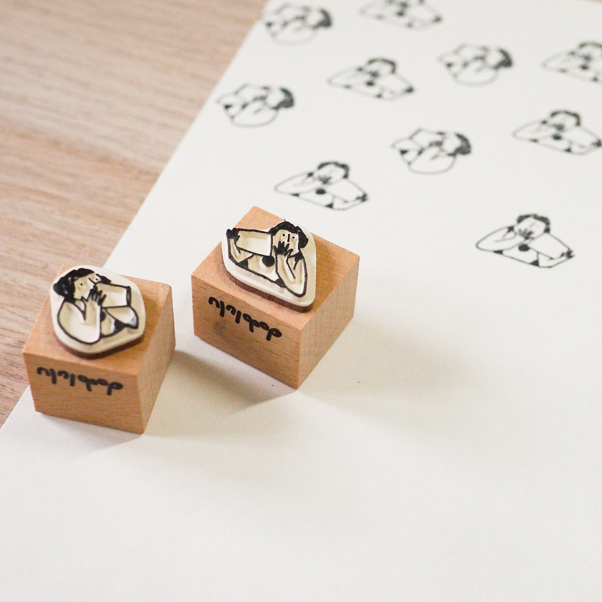 Secret Talk – Wooden Rubber Stamp Set