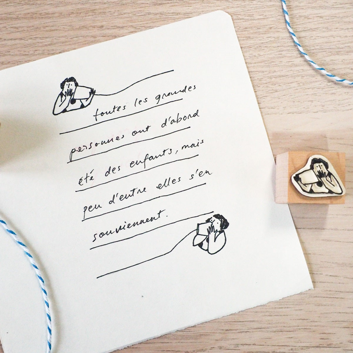 Secret Talk – Wooden Rubber Stamp Set