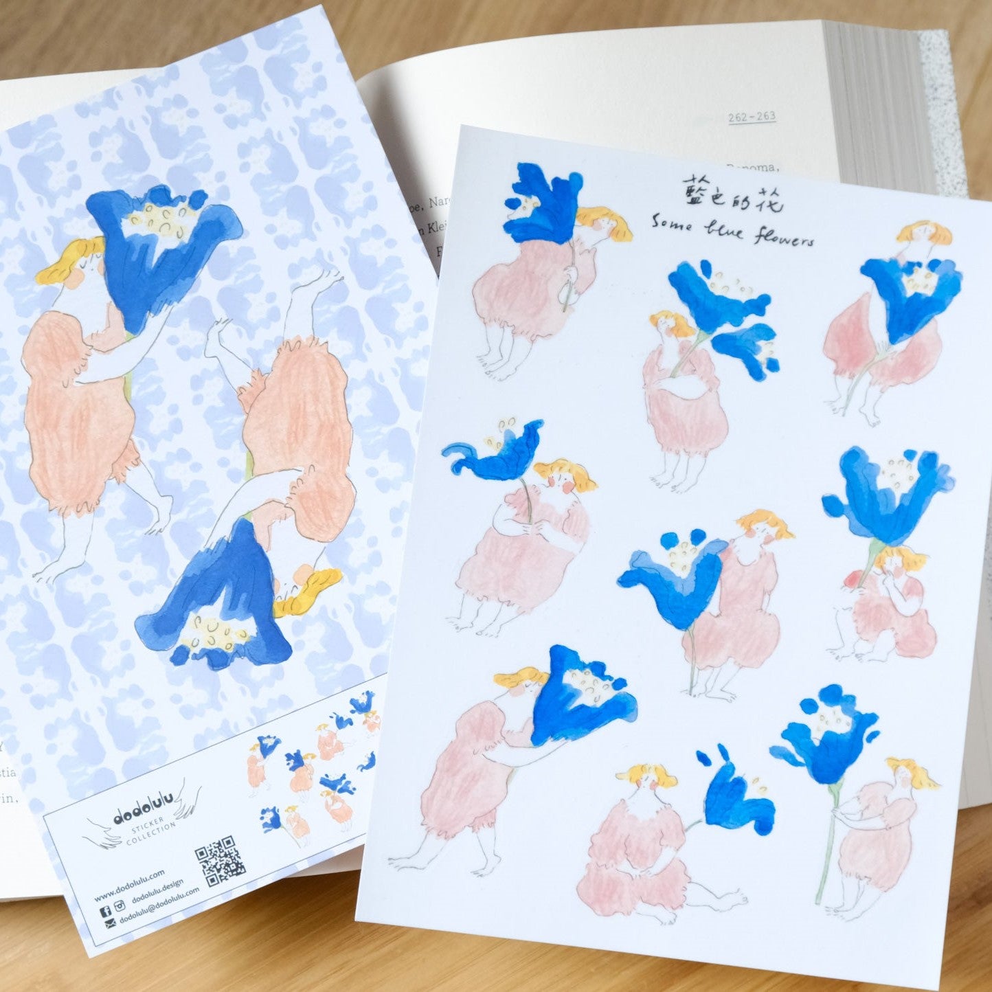 Some Blue Flowers - Sticker Sheet