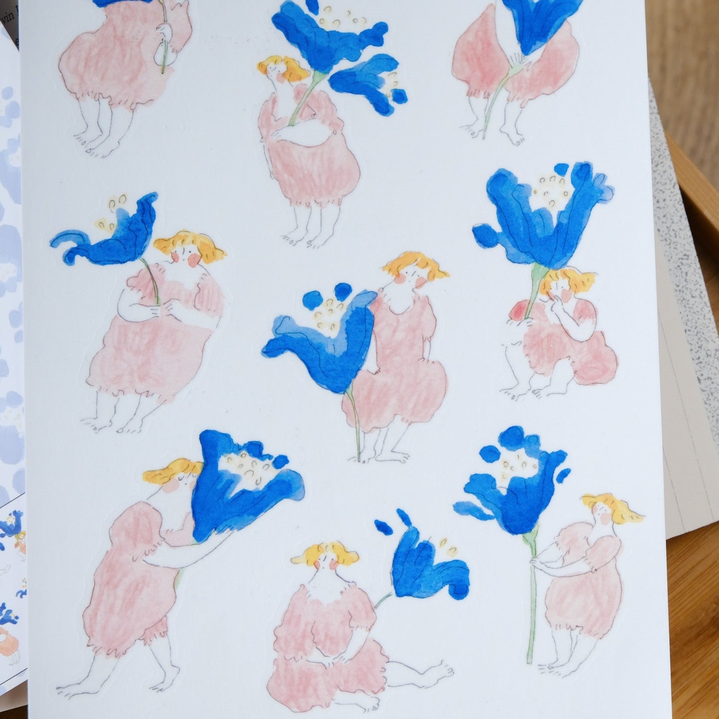 Some Blue Flowers - Sticker Sheet