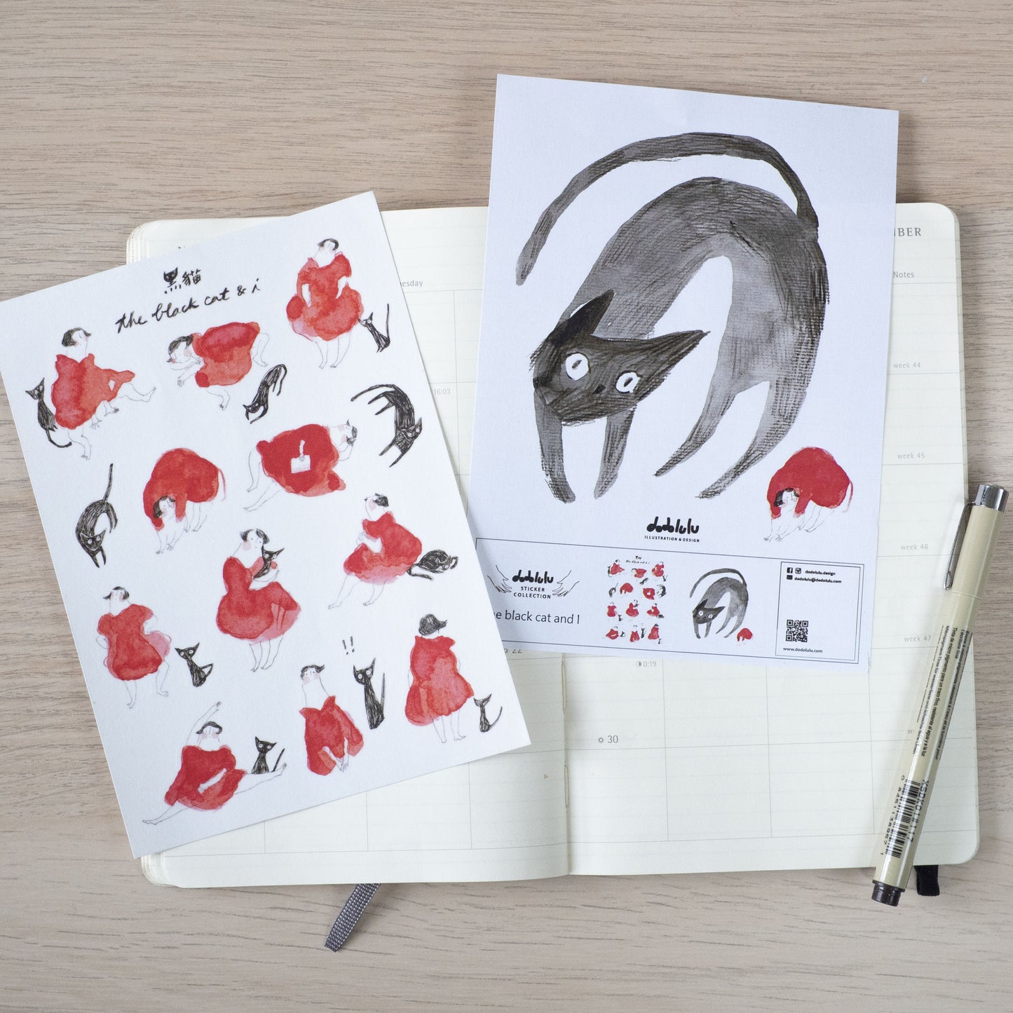 The Black Cat - Sticker Sheet