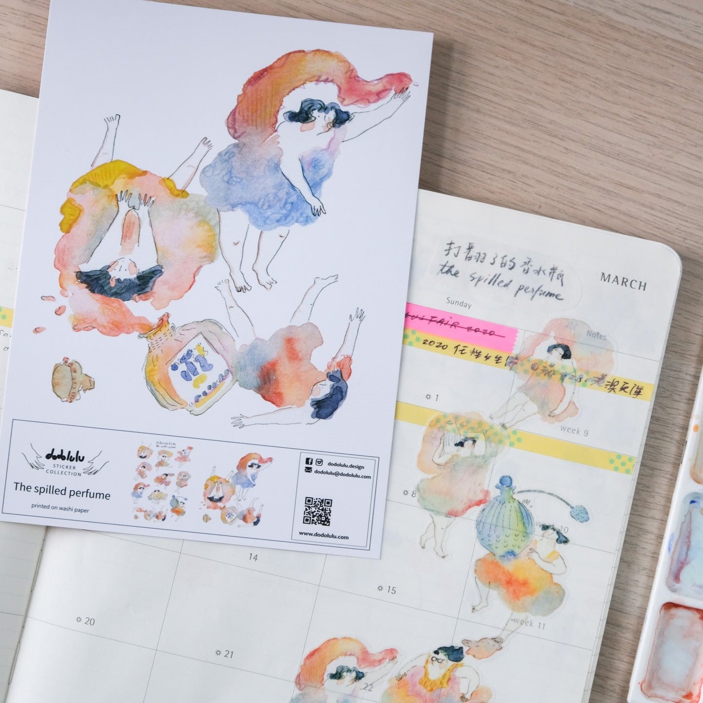 The Spilled Perfume - Sticker Sheet