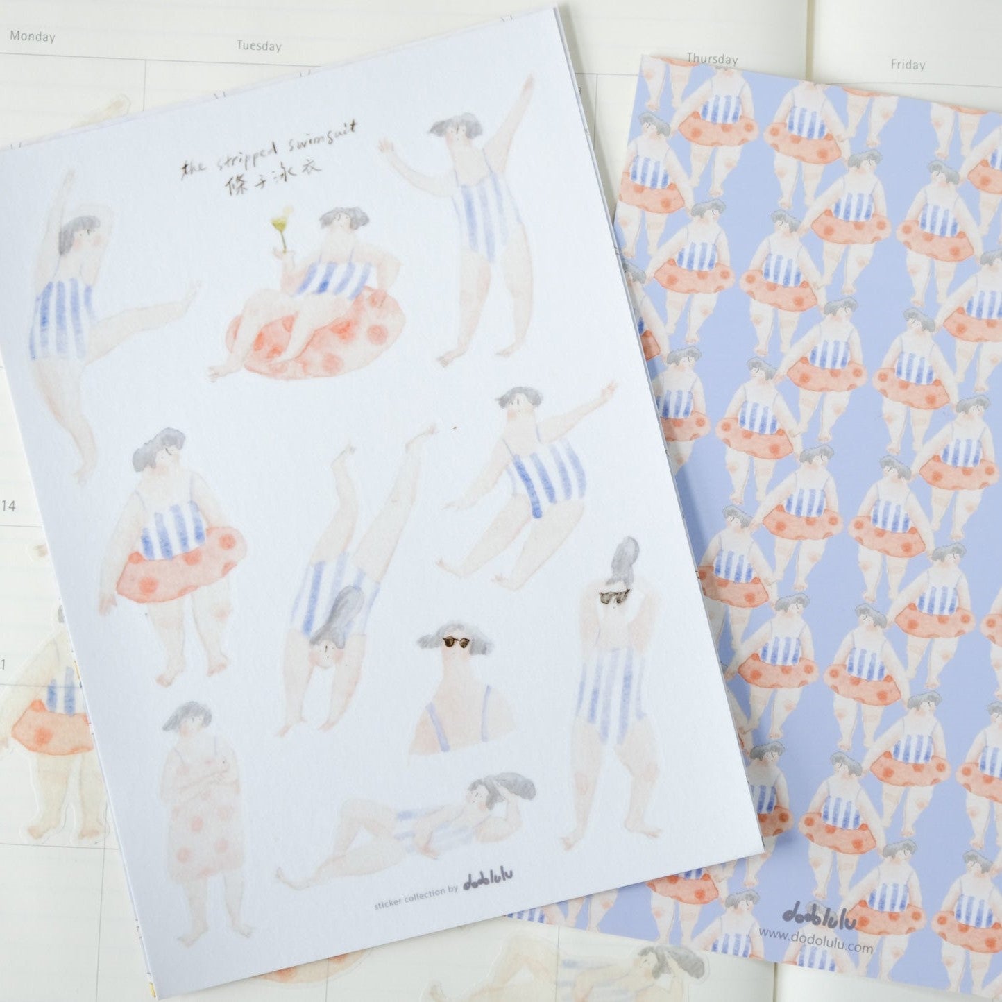 The Stripped Swimsuit - Sticker Sheet