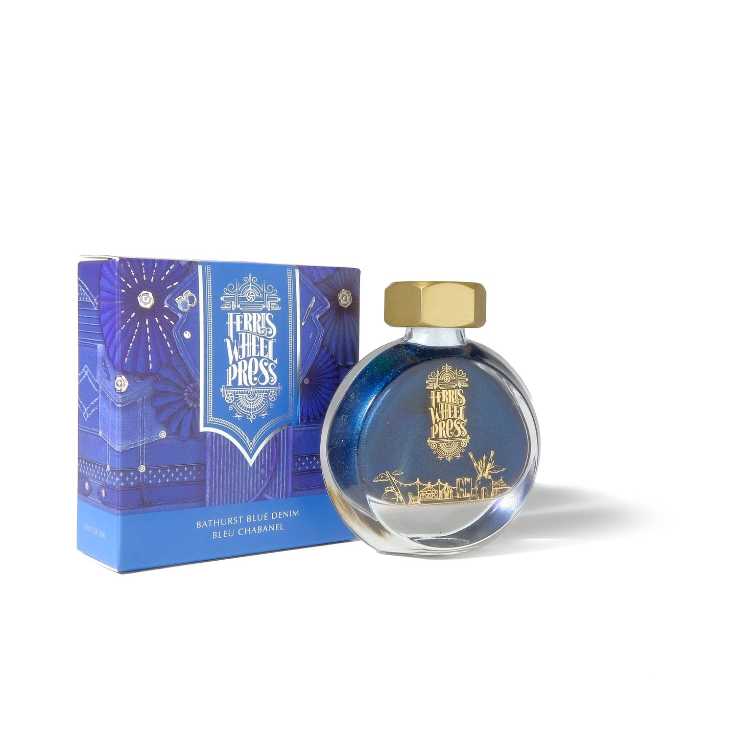 Ferris Wheel Press Bathurst Blue Denim Ink 38 mL