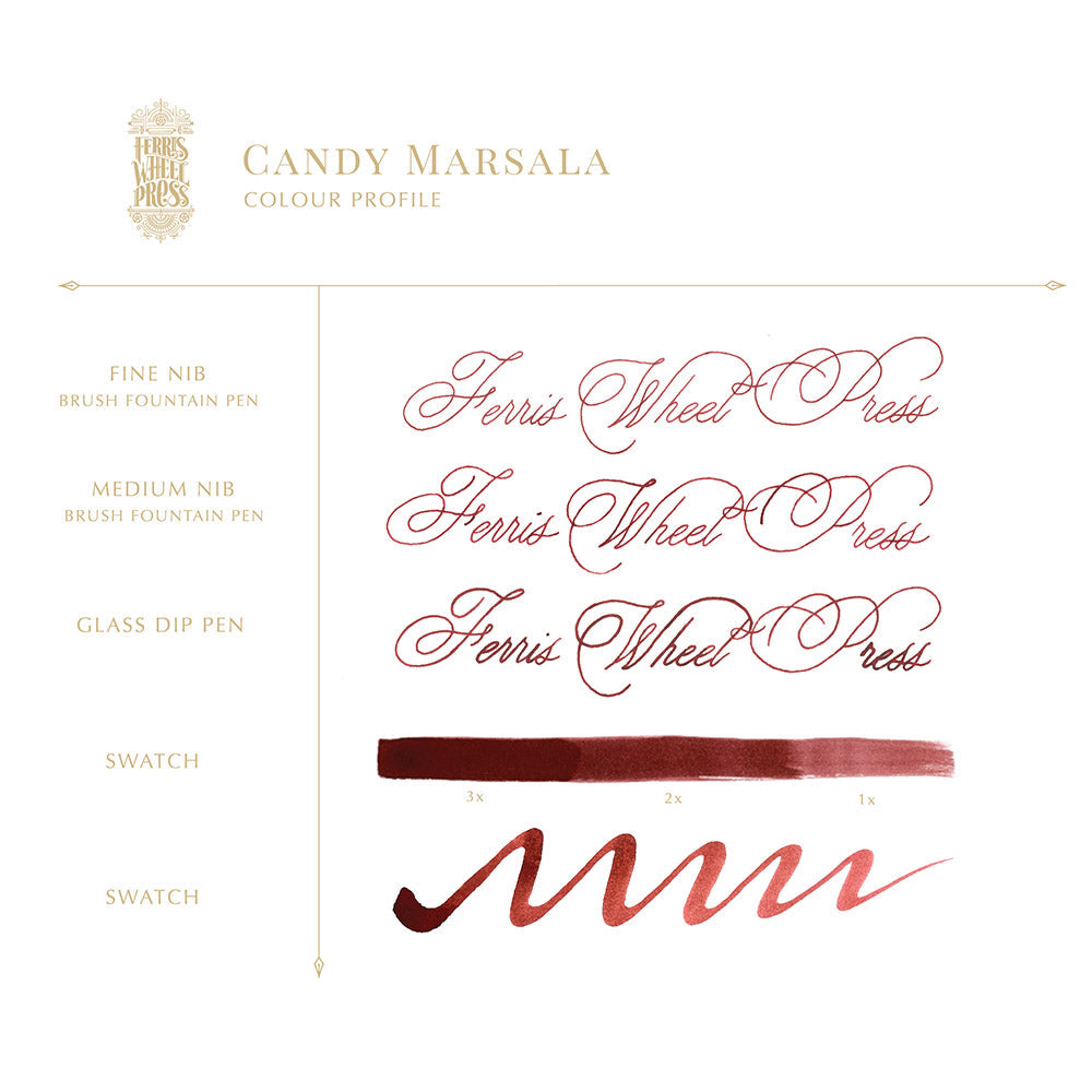 Ferris Wheel Press Candy Marsala Ink 38 mL