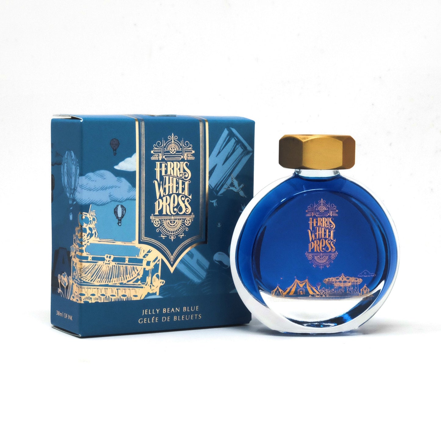 Ferris Wheel Press Jelly Bean Blue Ink 38 mL