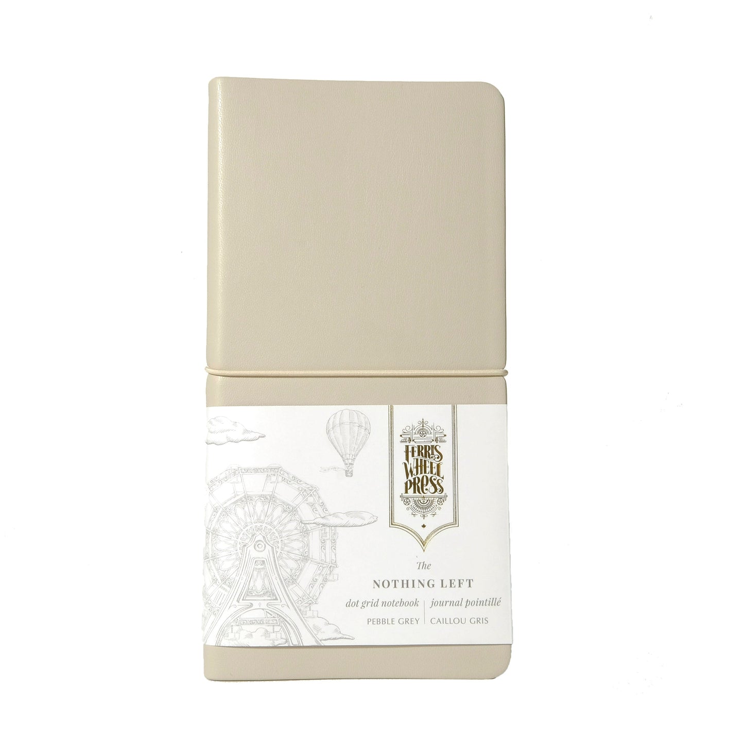 Nothing Left Fether Notebook - Pebble Grey
