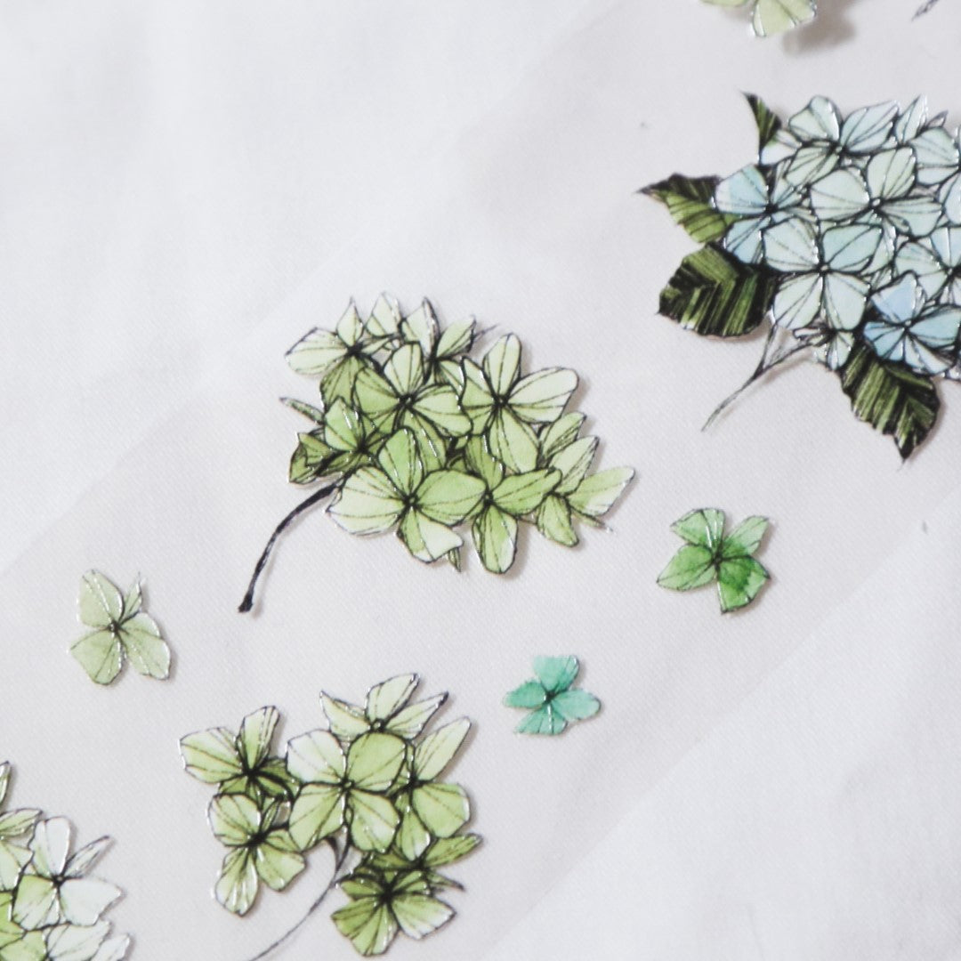 Hydrangea PET Tape Blue & Green
