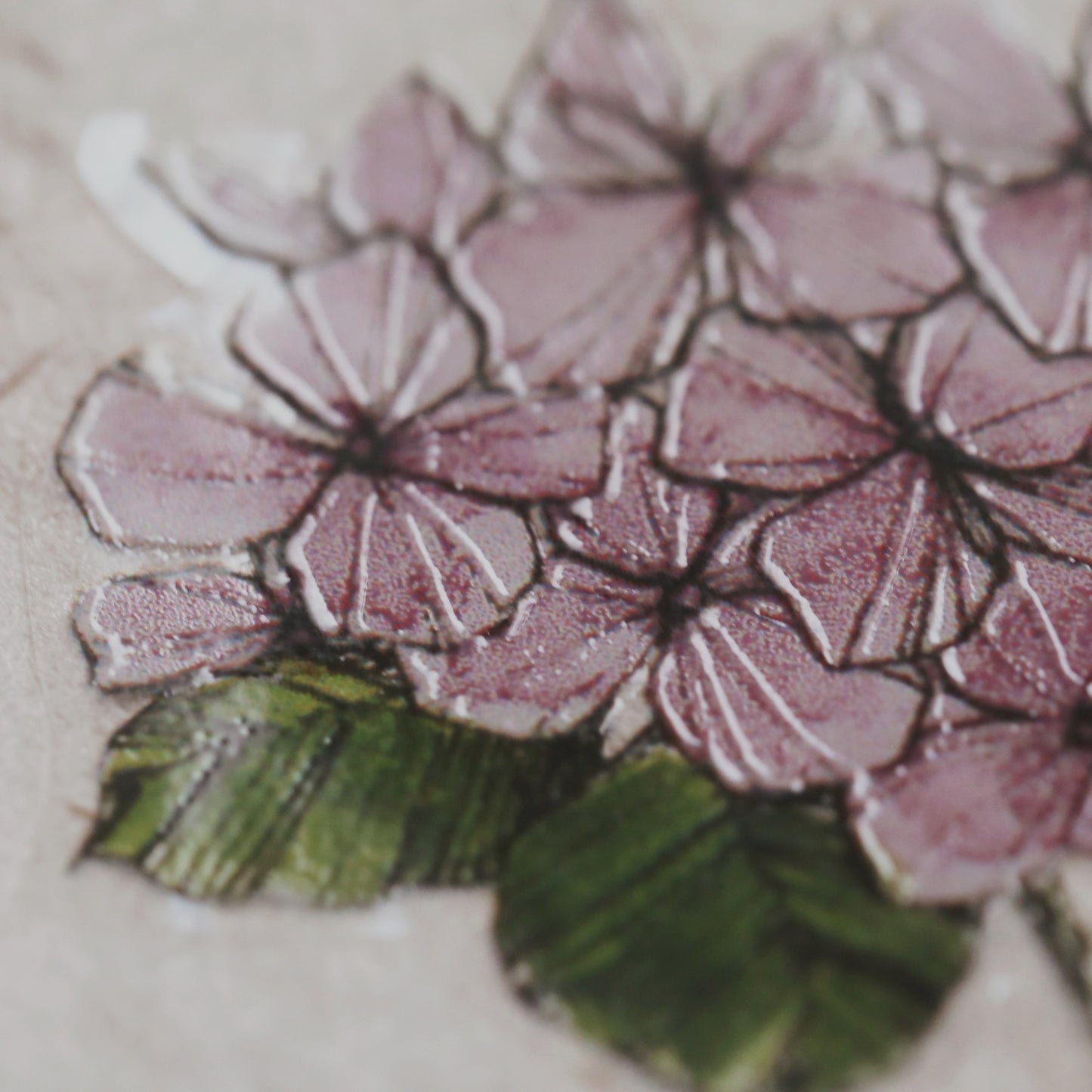 Hydrangea PET Tape Pink & Purple