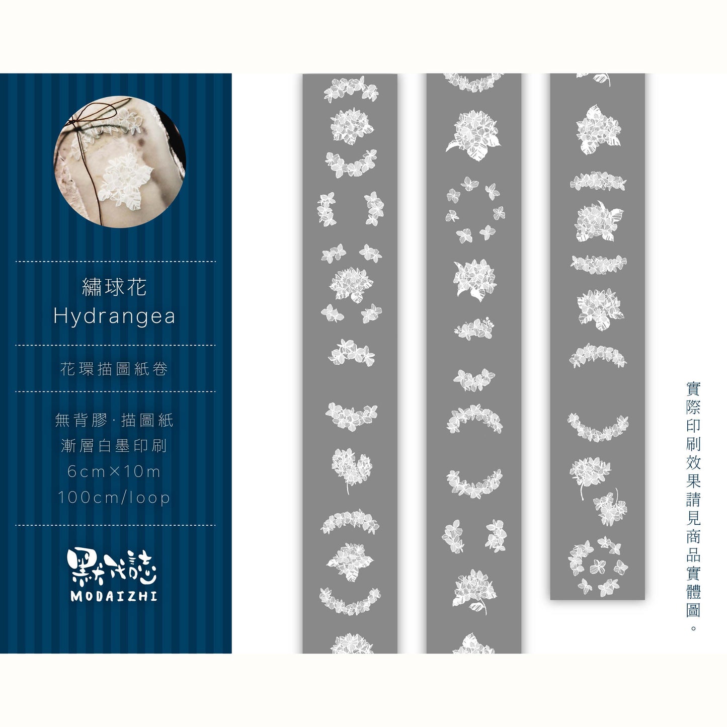 Hydrangea Tracing Paper Roll