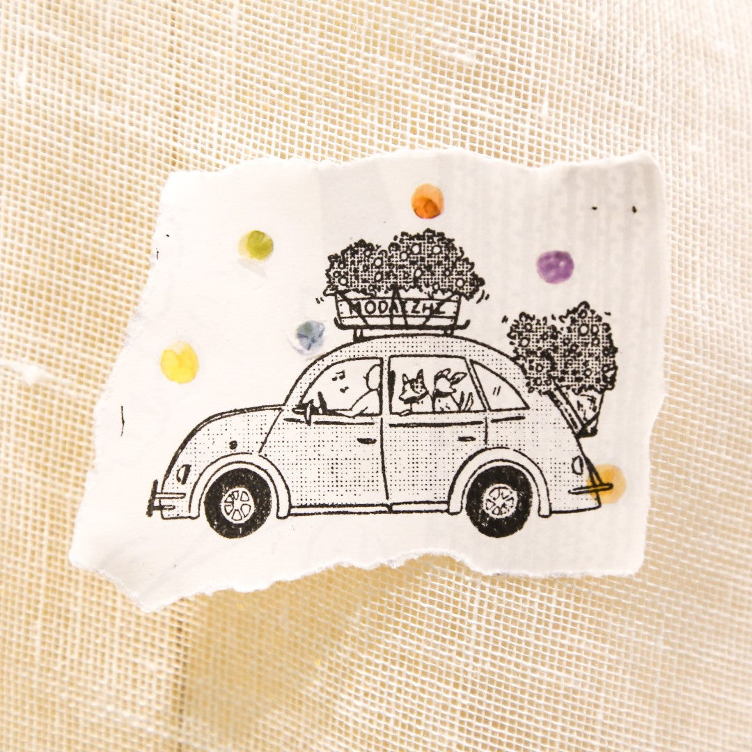 One Day Transportation Wood Stamps