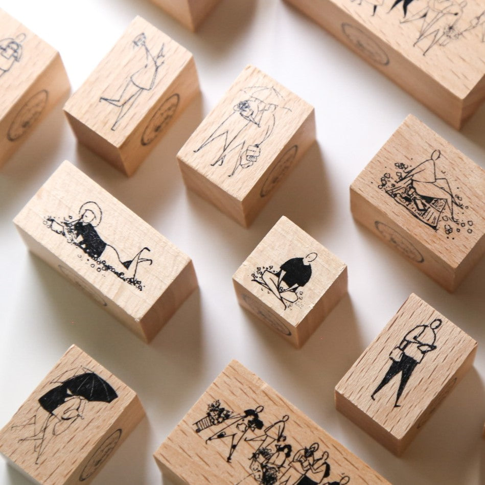 One Day with Plants Wood Stamp Sets