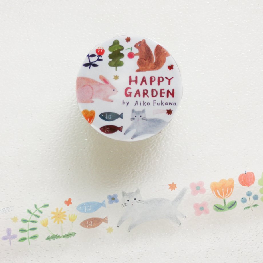 Aiko Fukawa Happy Garden Transparent Tape