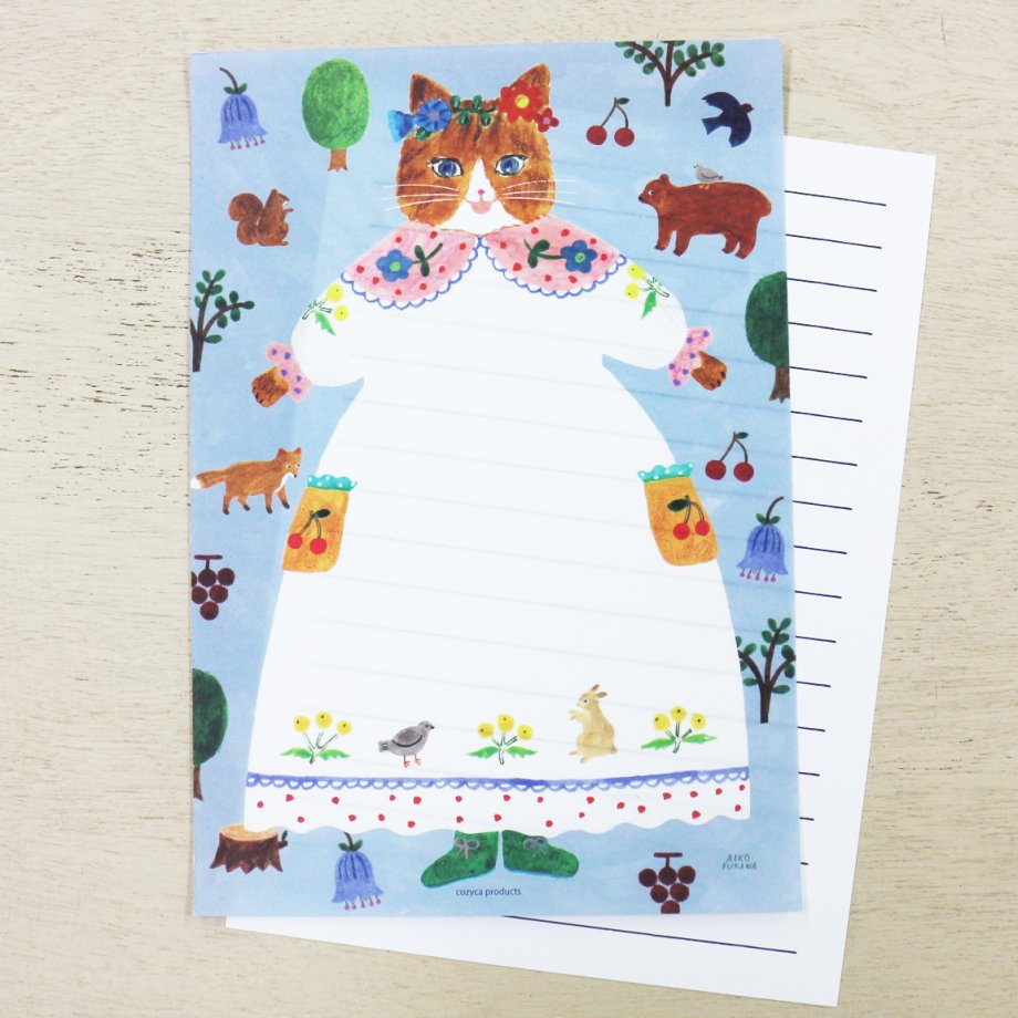 Aiko Fukawa cat and onepiece Letter Paper