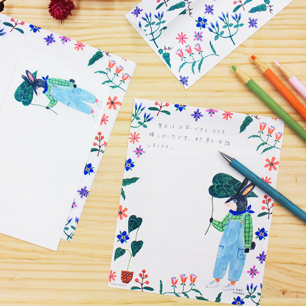 Aiko Fukawa Rabbit Letter Set