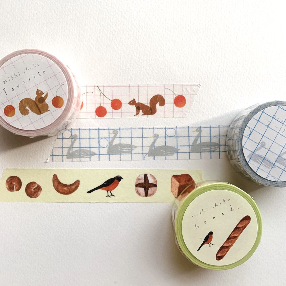 Nishi Shuku bread Washi Tape