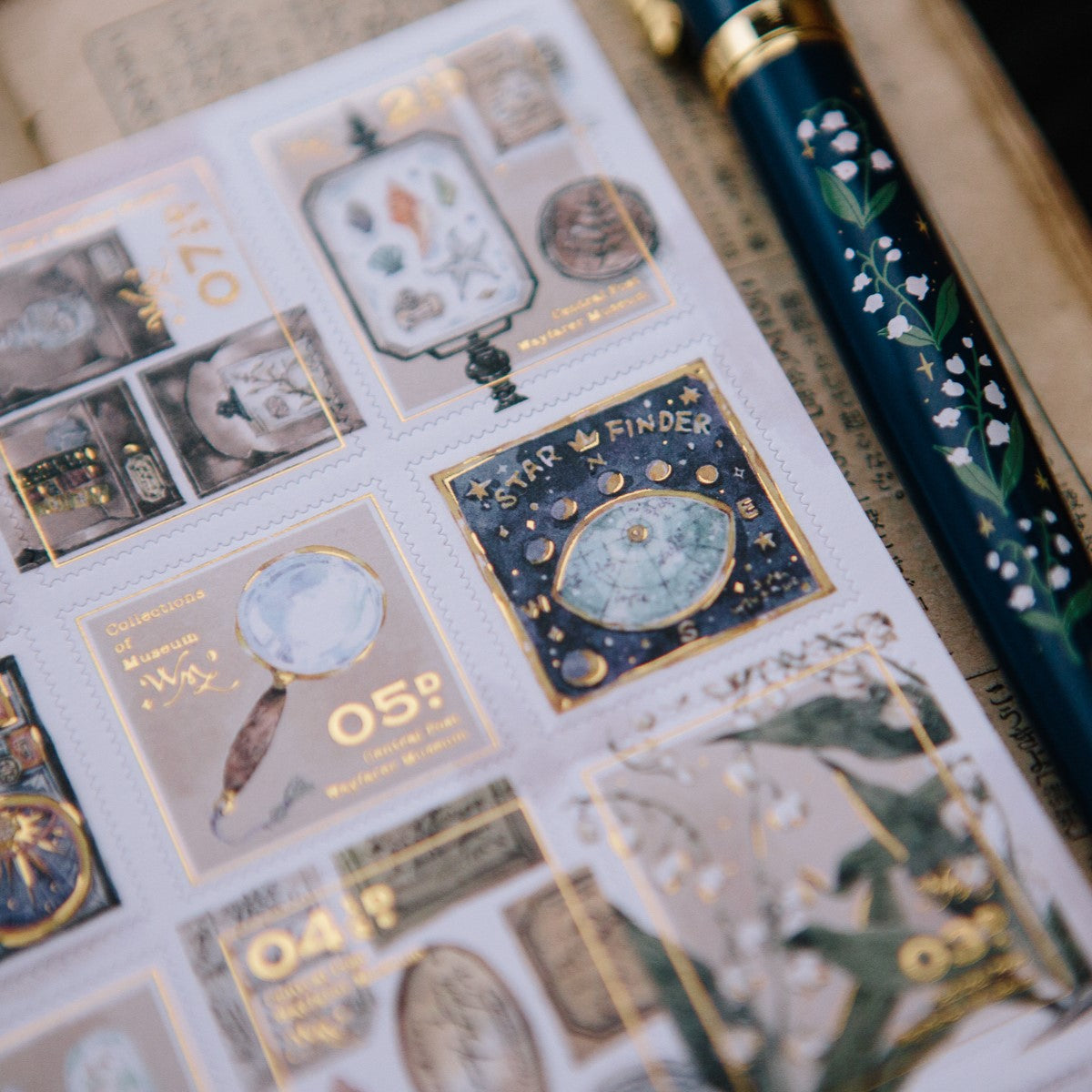 Collection of Museum Stamp Stickers