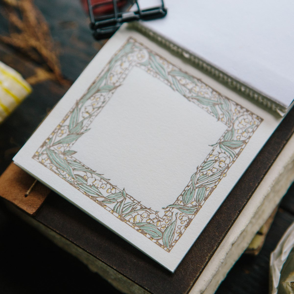 Muguet Frame Letterpress Book
