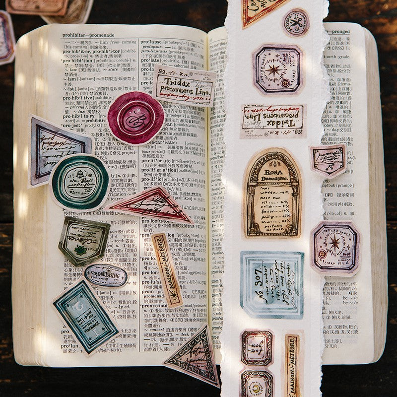 Old Labels Washi Tape