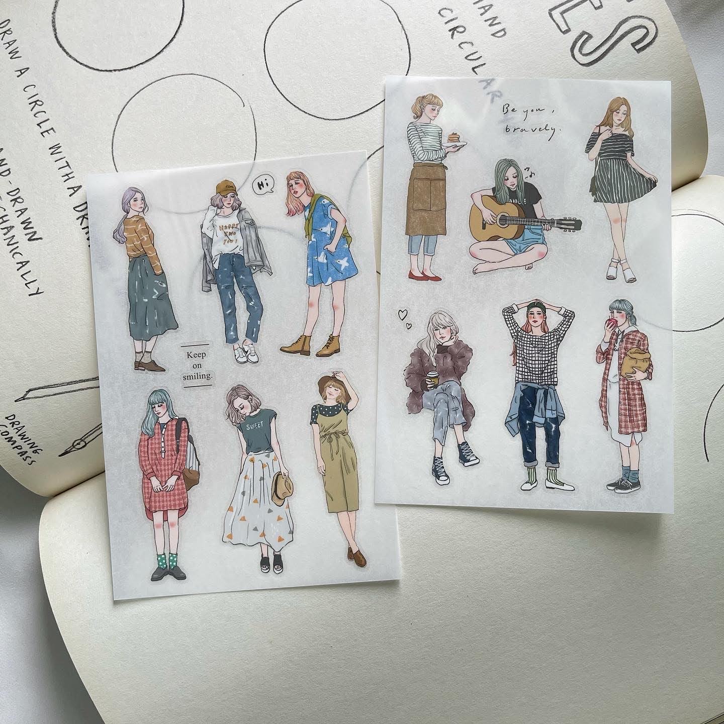 Girls Transfer Sticker Set