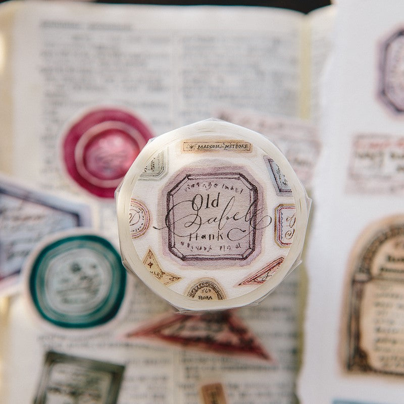 Old Labels Washi Tape