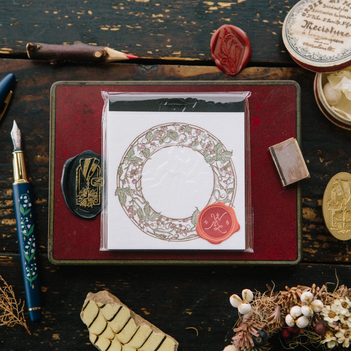 Wild Grape Frame Letterpress Book