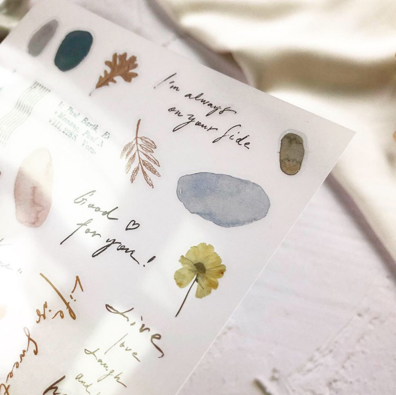 Colour Block Transfer Stickers