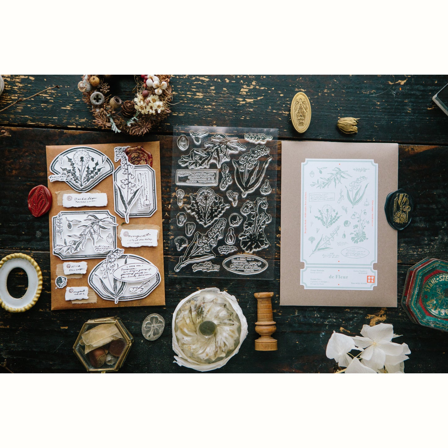 de Fleur Clear Stamp Sheet