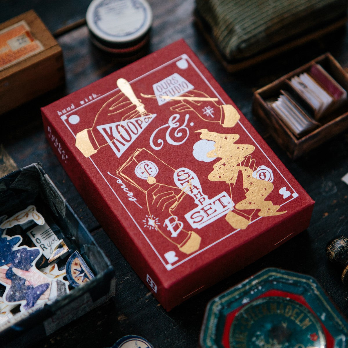 Hand Maple Wood Stamp Set B