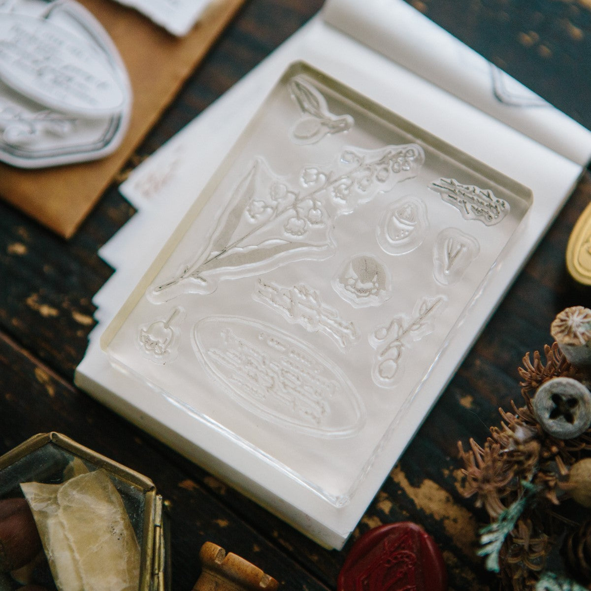 de Fleur Clear Stamp Sheet
