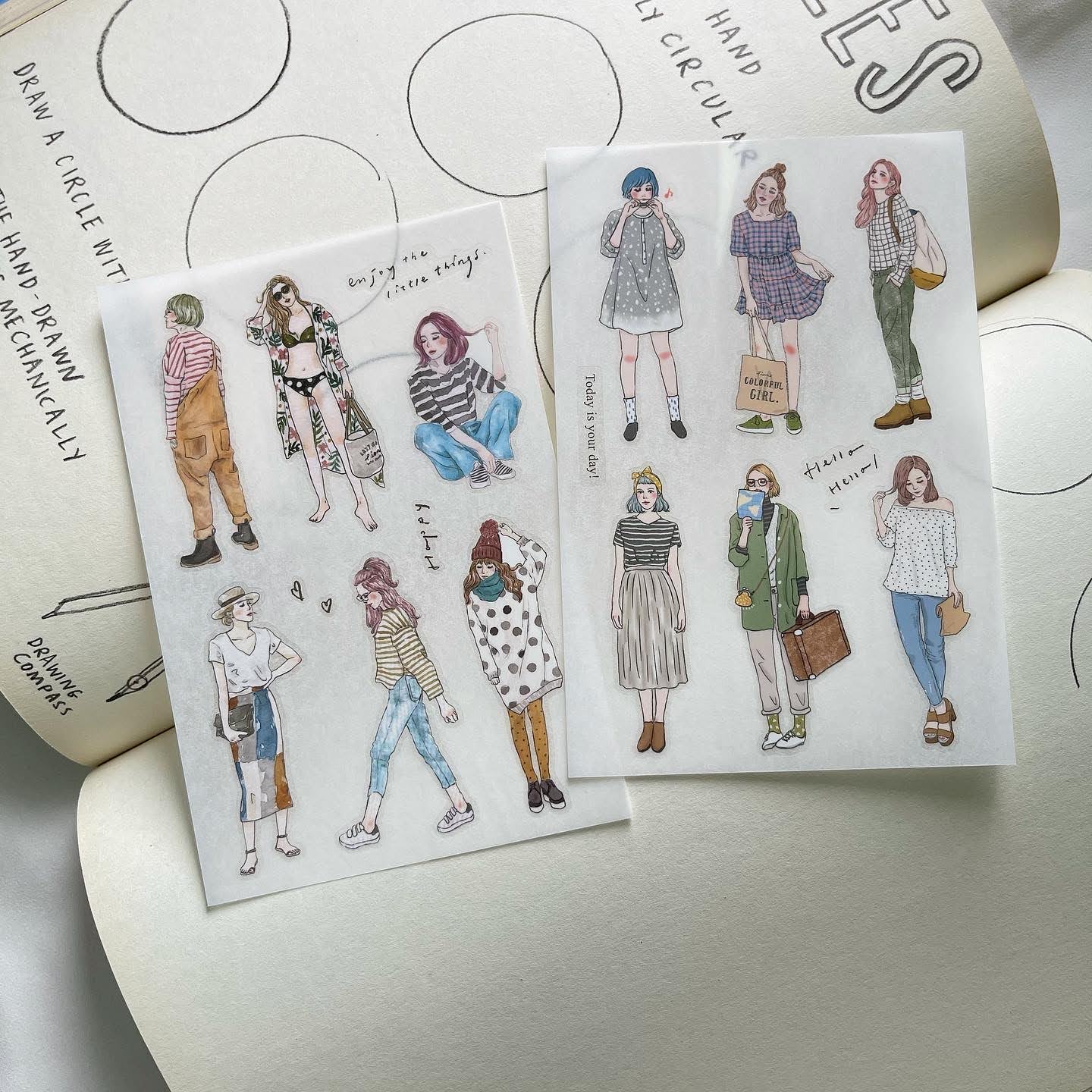 Girls Transfer Sticker Set