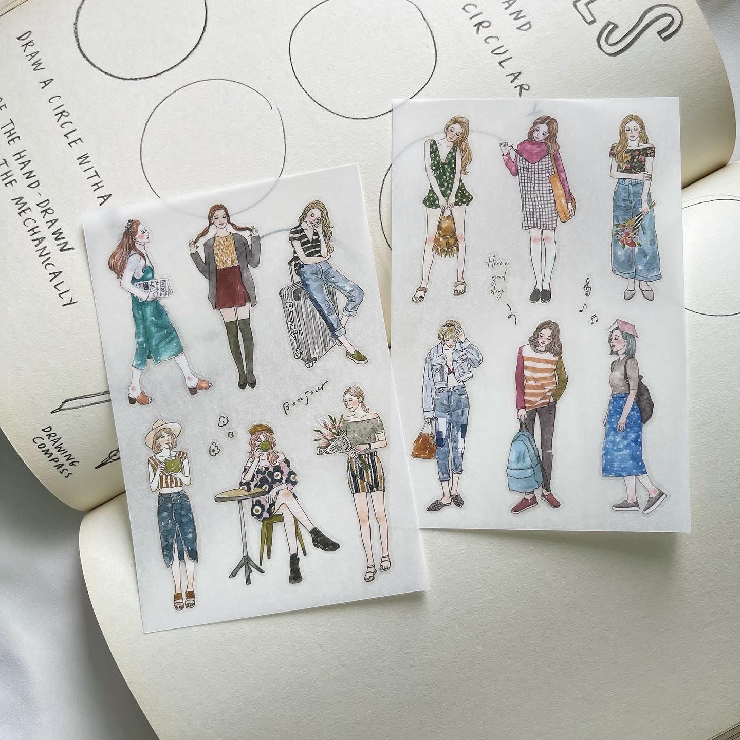 Girls Transfer Sticker Set