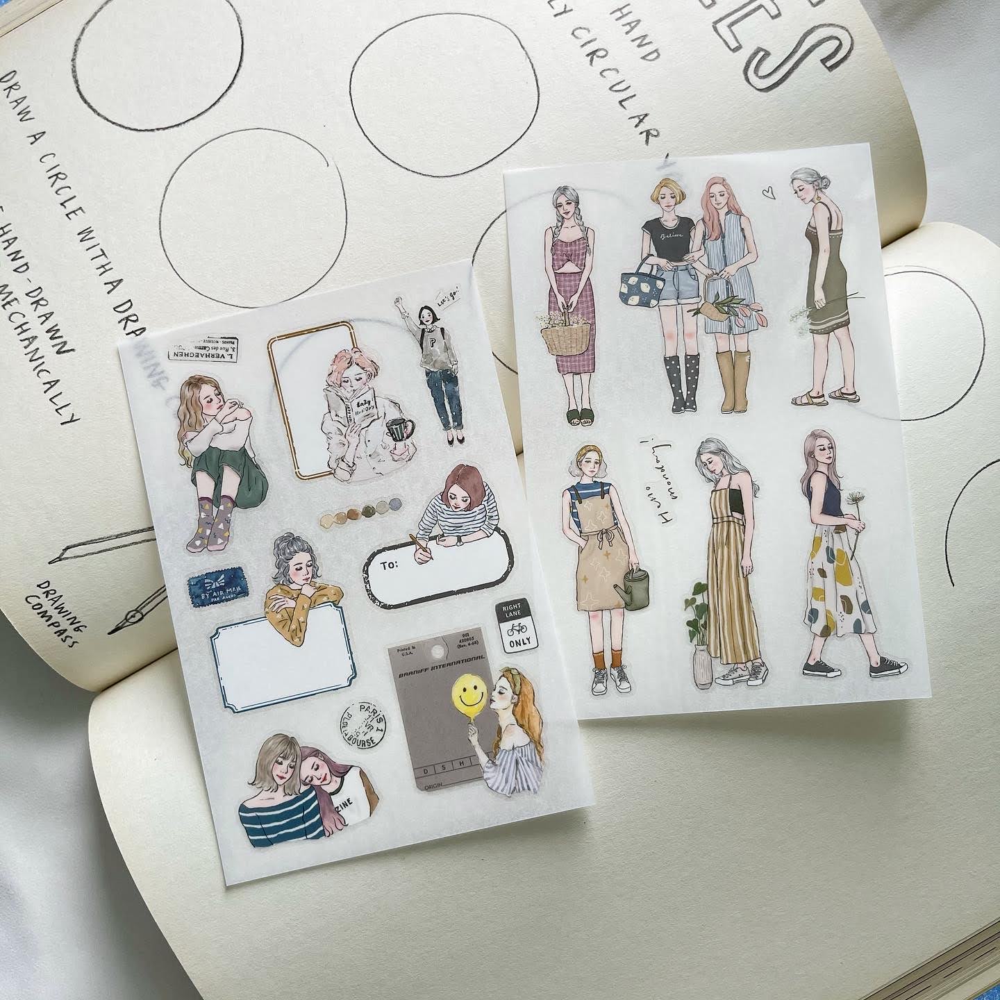 Girls Transfer Sticker Set