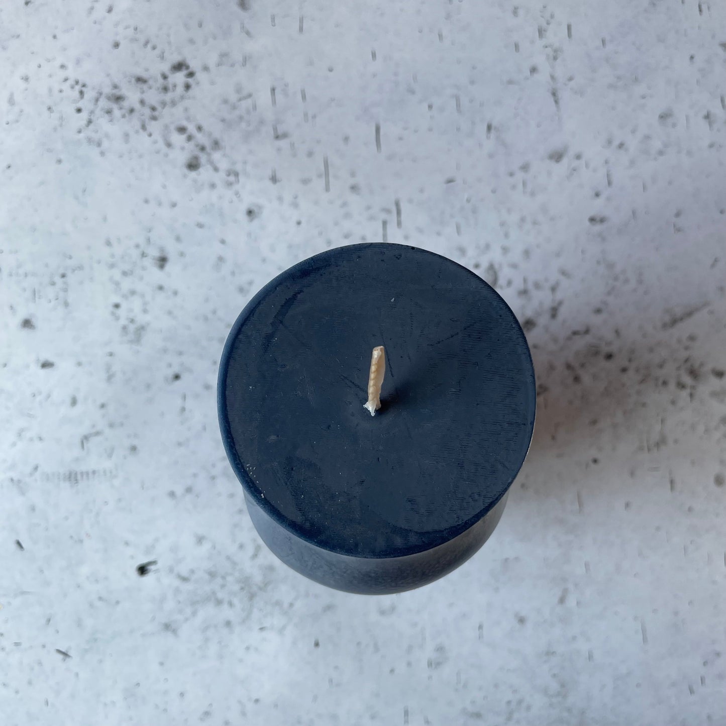 Thicc Squiggly Dark Blue Candle