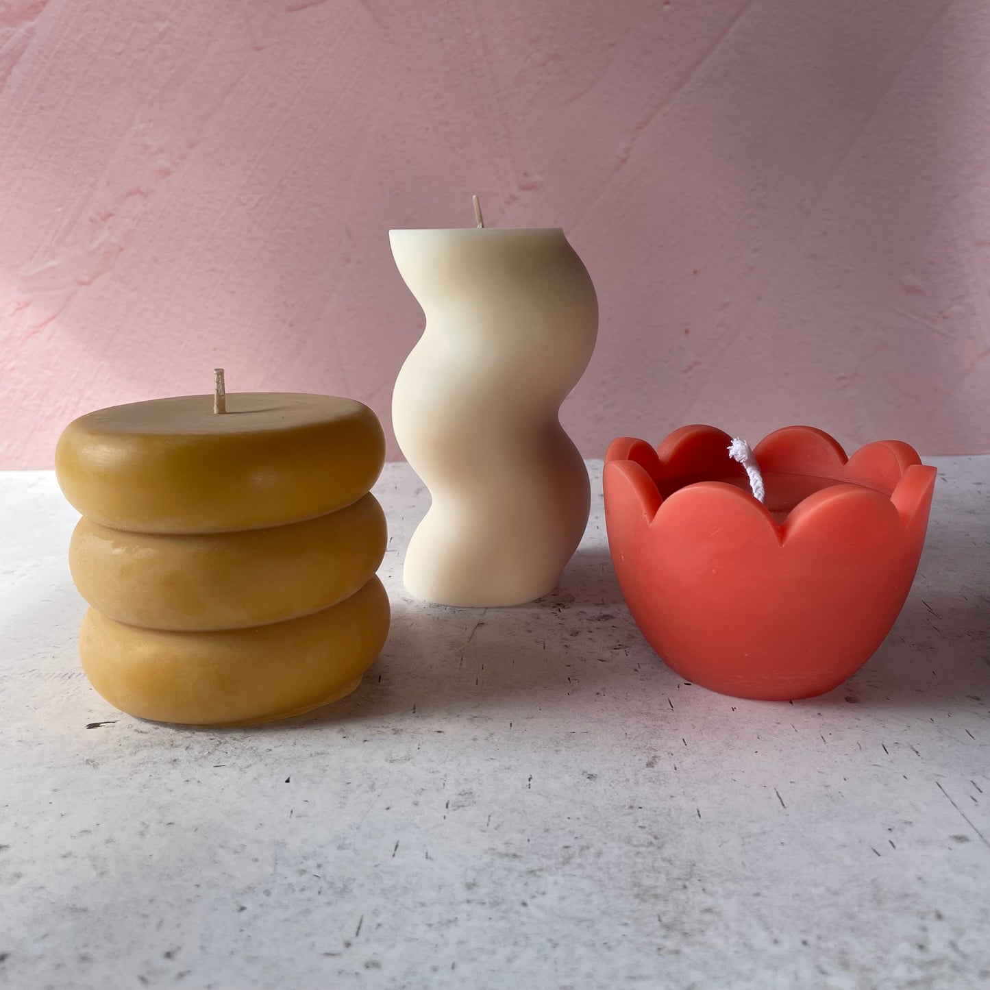 Tulip Candle Peach Candle