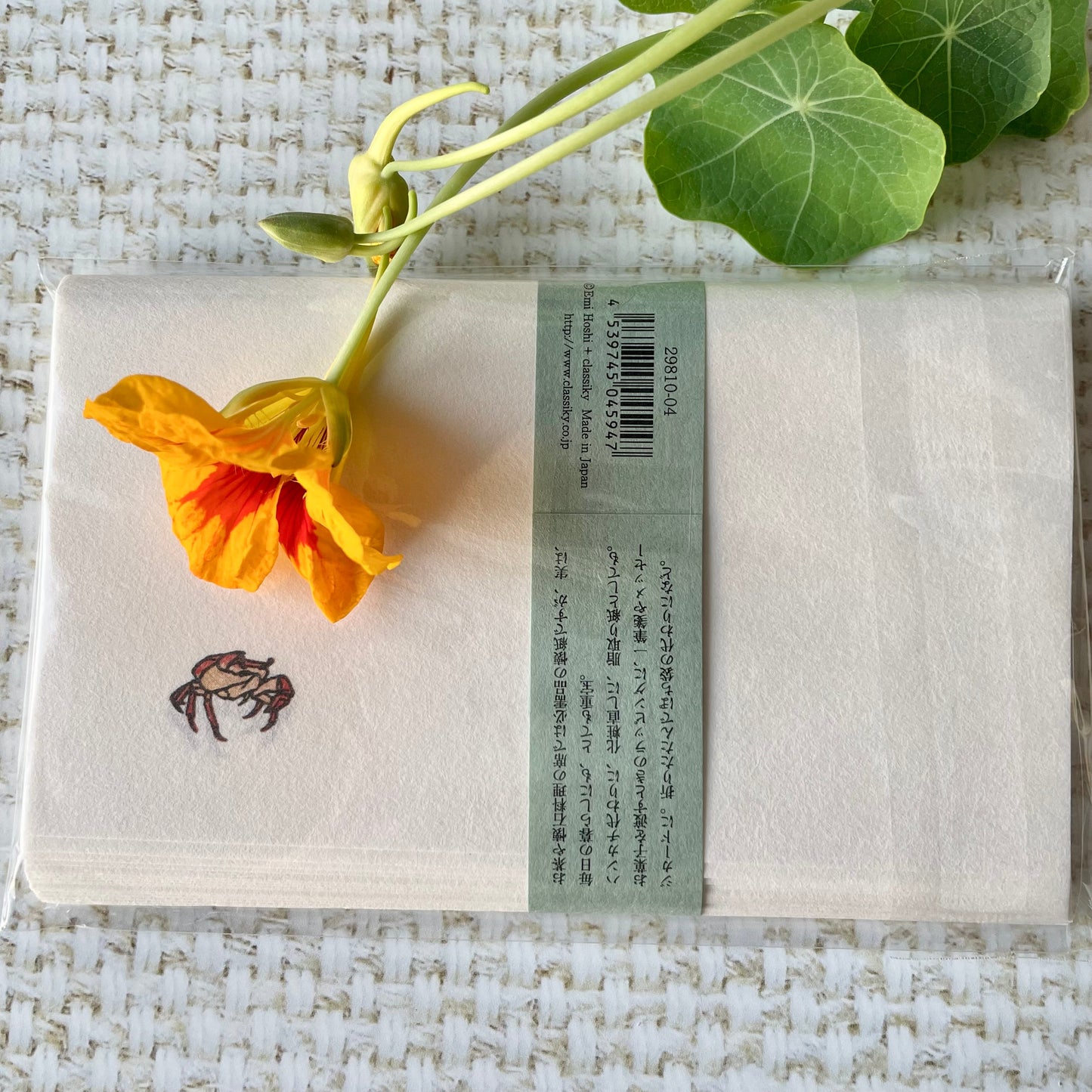 Kitten & Sawa Crab Kaishi Washi Paper