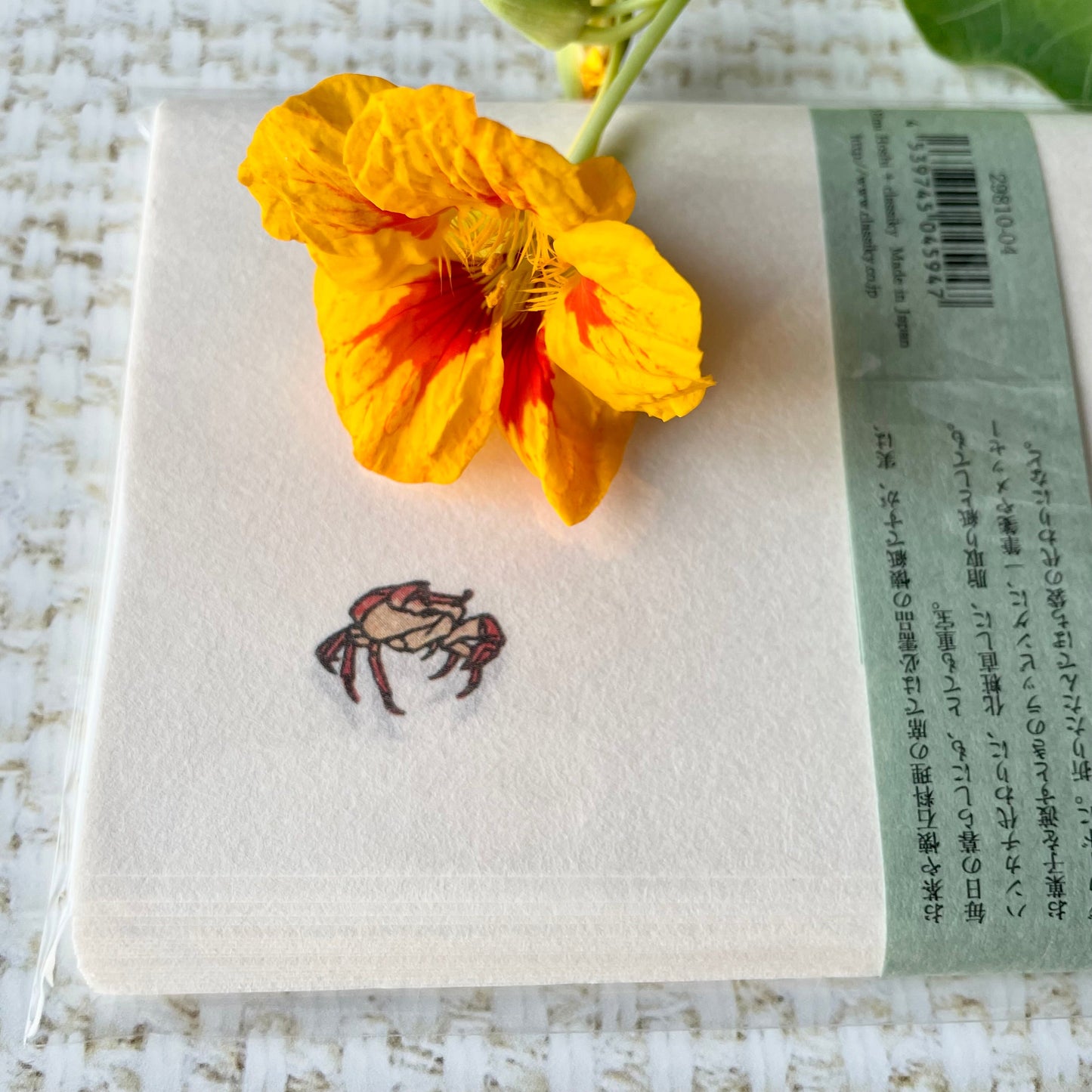 Kitten & Sawa Crab Kaishi Washi Paper