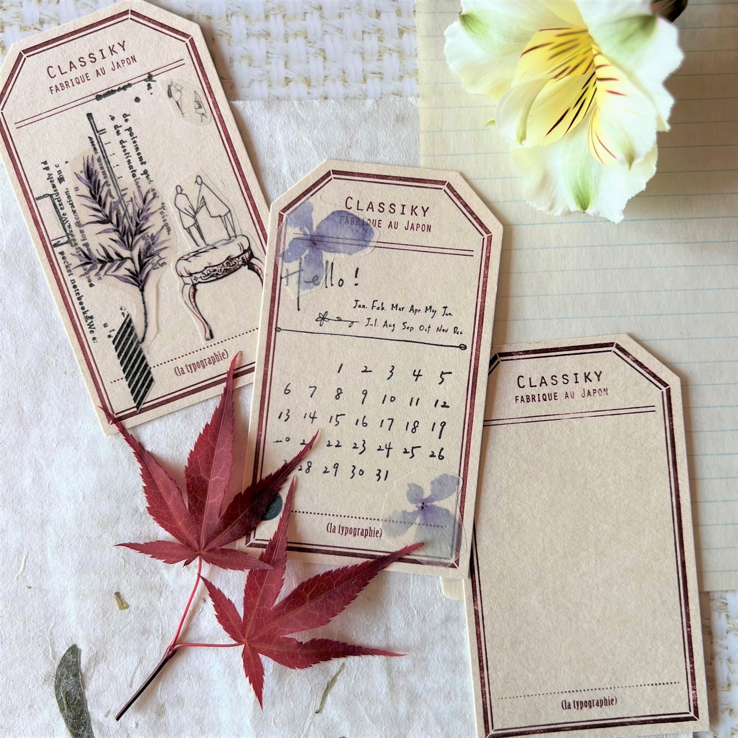 Letterpress Label Notecards