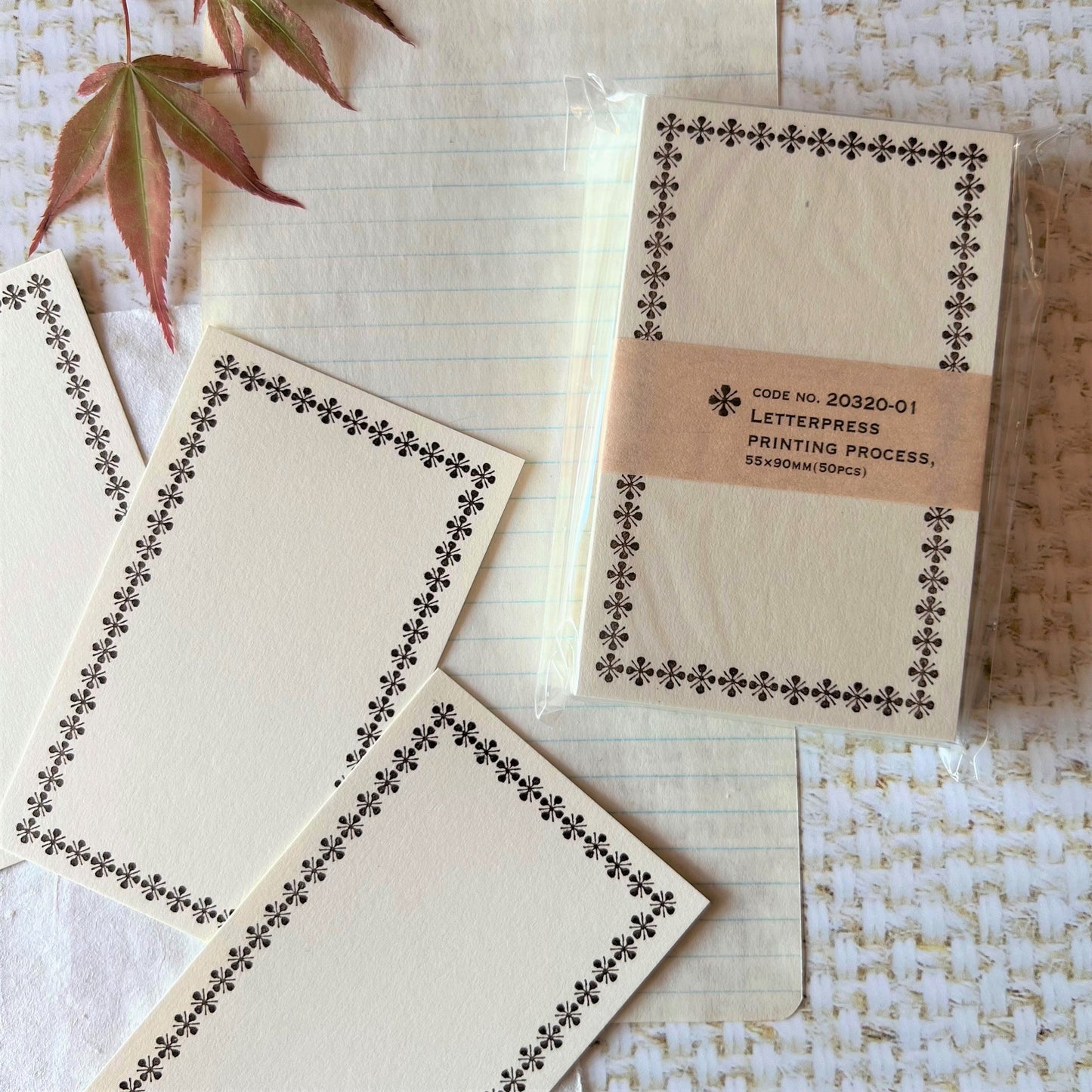 Letterpress Memo Card Brown