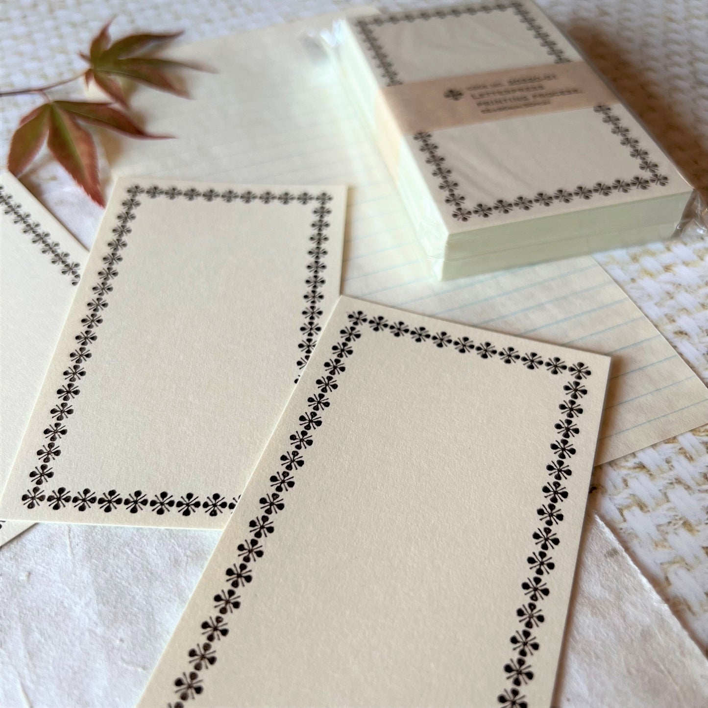 Letterpress Memo Card Brown