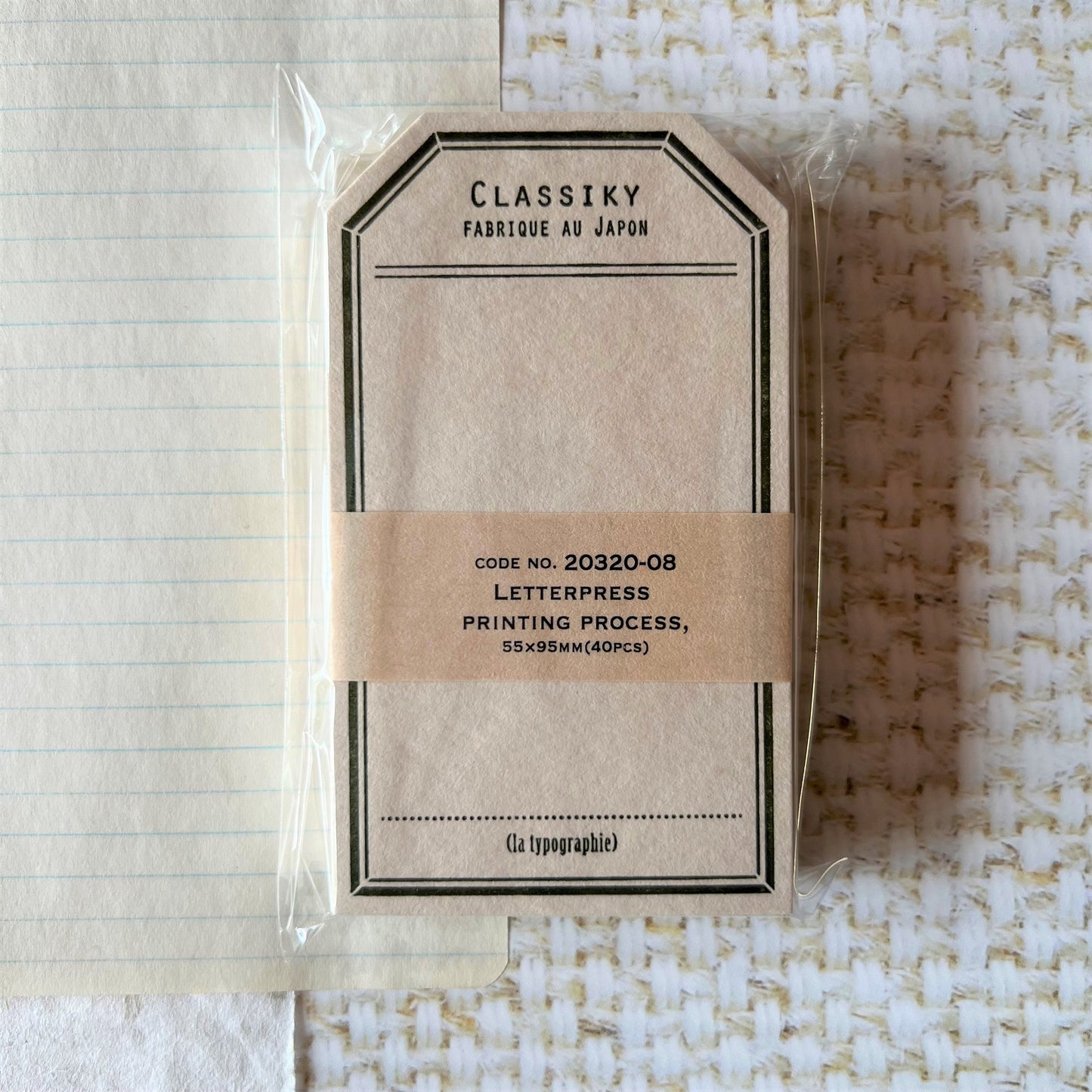 Letterpress Label Notecards