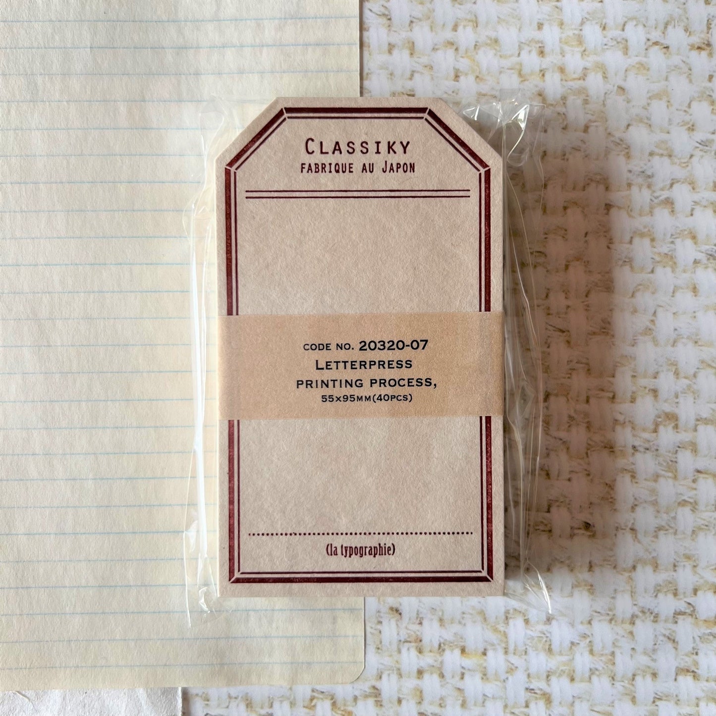 Letterpress Label Notecards