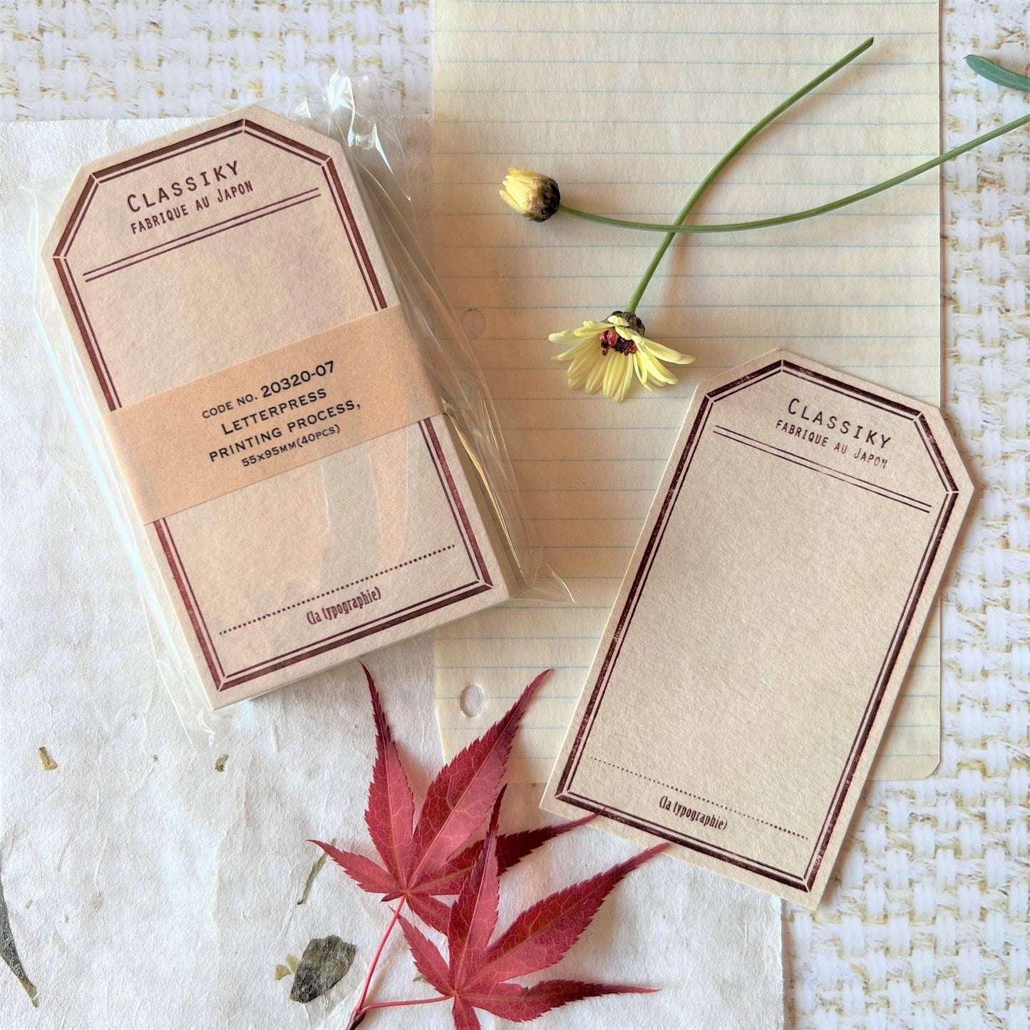 Letterpress Label Notecards