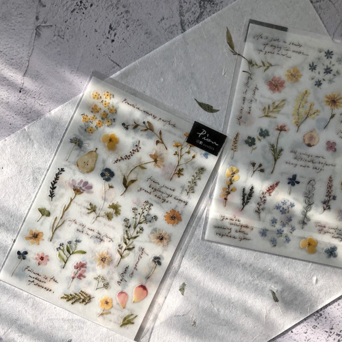 Flowers and Plants Transfer Stickers
