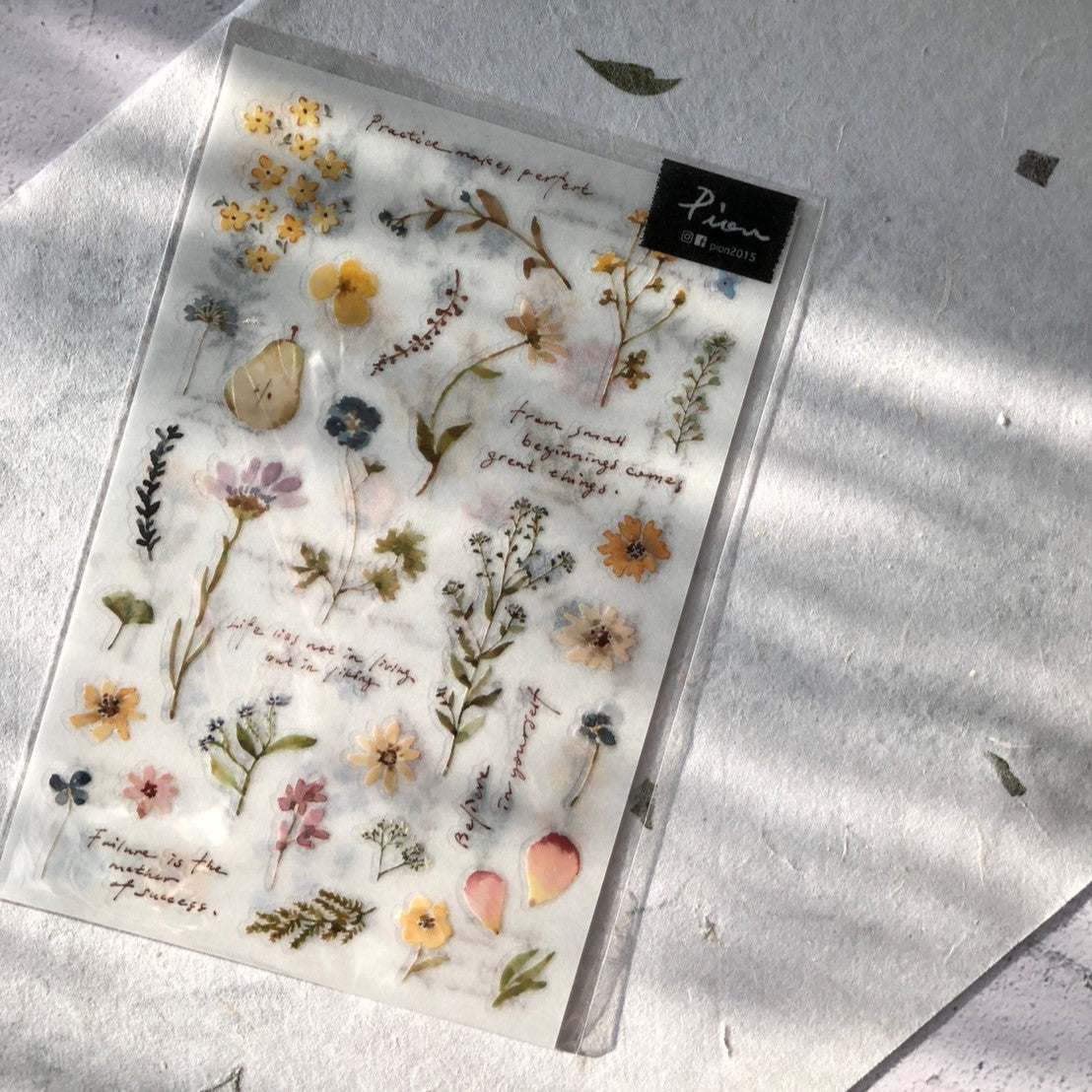 Flowers and Plants Transfer Stickers